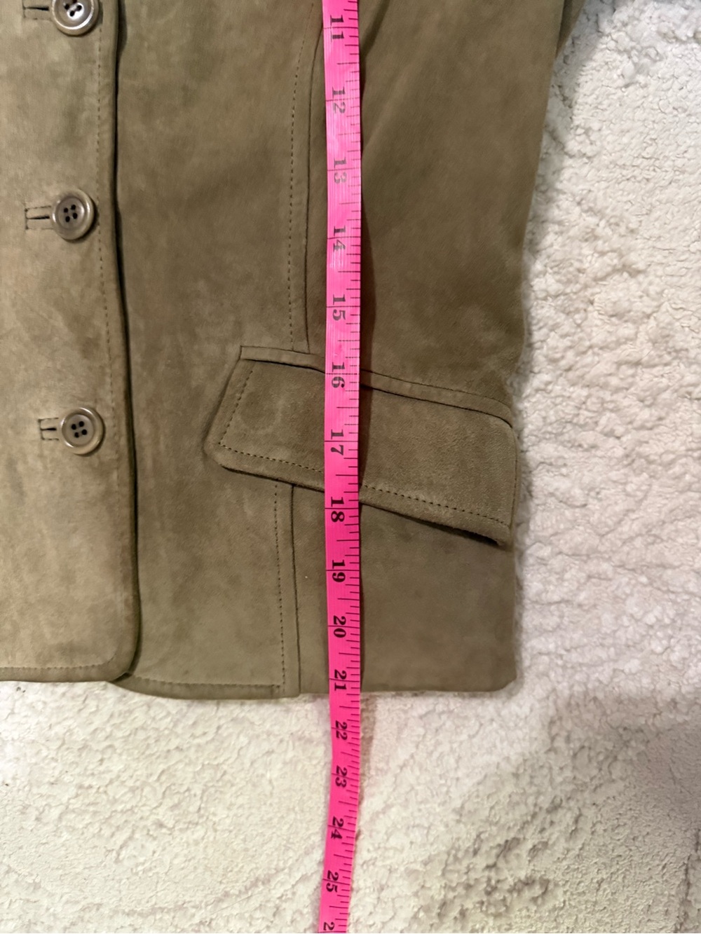 J.Crew Suede Leather Jacket Women’s 4 Brown Button Front Blazer Western Boho - Picture 5 of 5